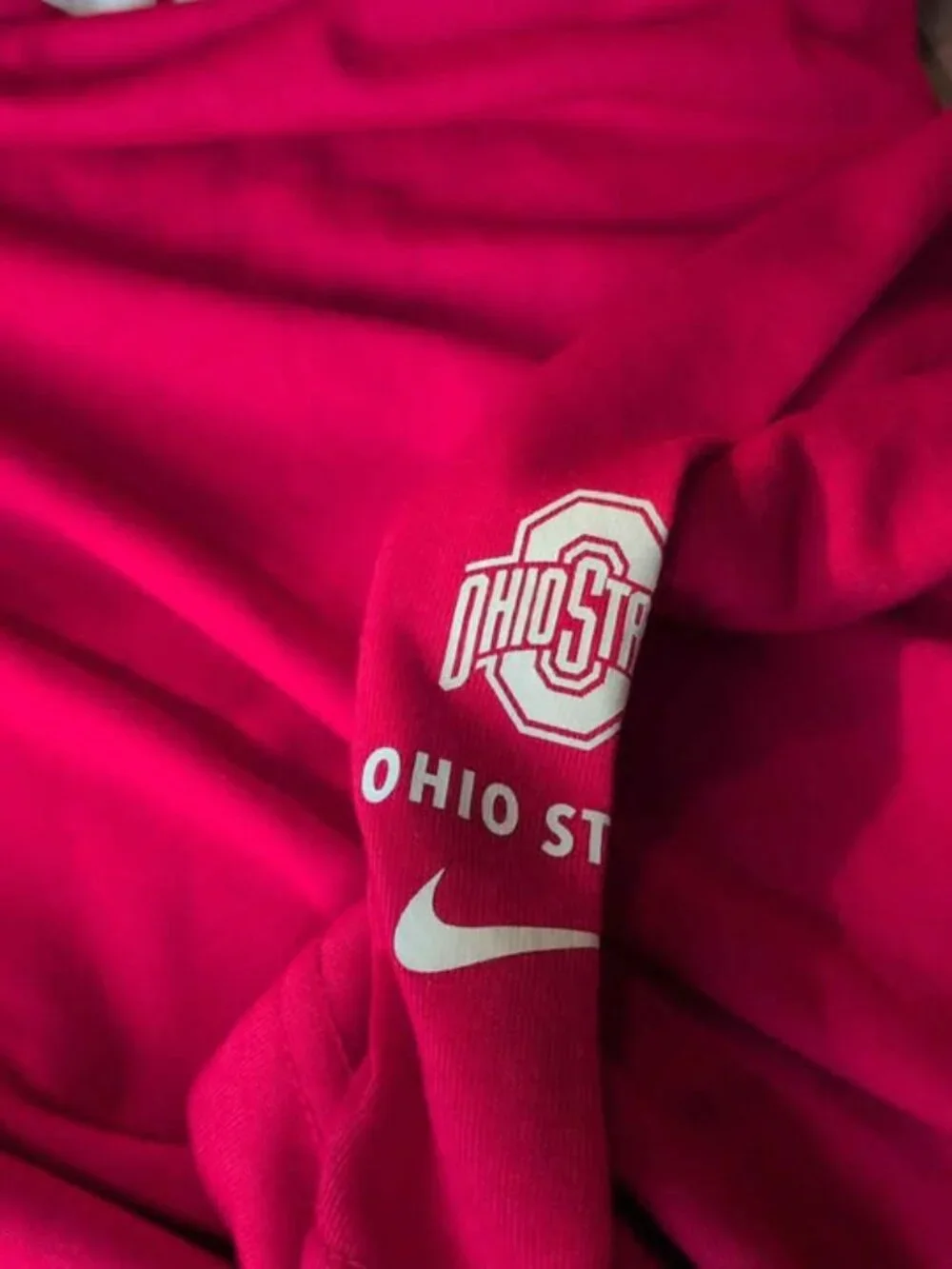 Nike women's size medium loose fit long sleeve shirt Ohio State buckeyes new